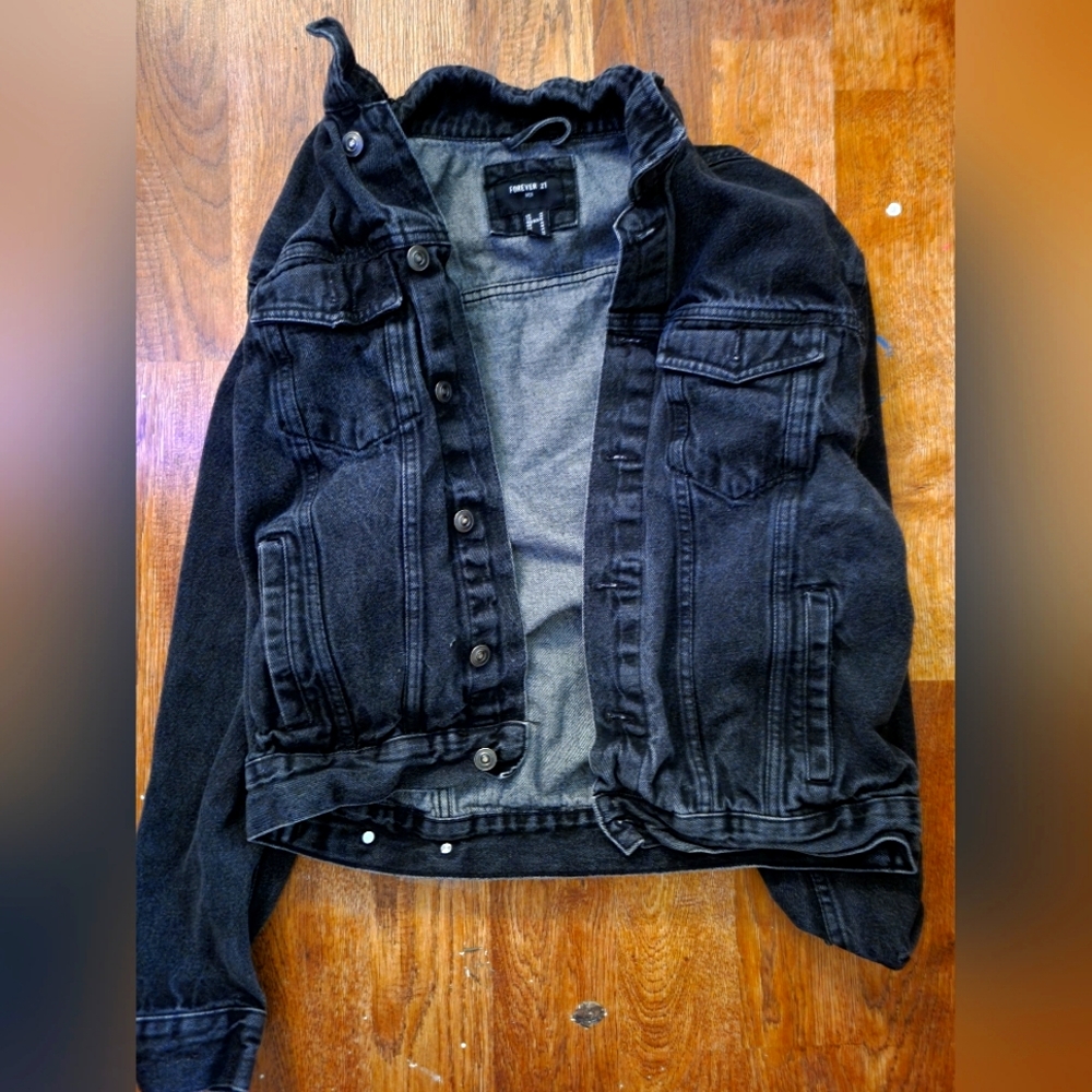 Black Denim Jean Jacket